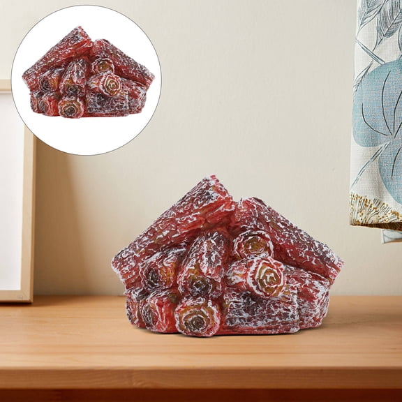 FENGGUIQU 1Pc Artificial Light Red ABS Creative Design Decoration for Christmas Party and Holiday Events