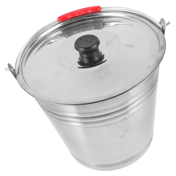 FENGGUIQU Premium Stainless Steel Garbage Bin with Lid, Multi-Functional Storage Pail for Kitchen and Home Use