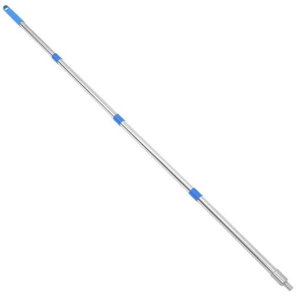 FENGGUIQU 1Set Blue Metal Mop Pole and Ceiling Light Bulb Changer Extension Rod Multi Section