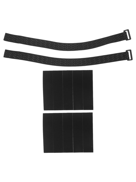 Black Adjustable Boot Straps with Adhesive Tape 2.5x40cm 1 Set