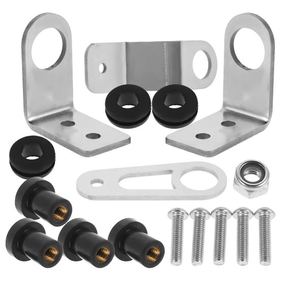 FENGGUIQU 1Set Metal Radiator Mounting Bracket for Car Easy Installation Enhanced Cooling Performance