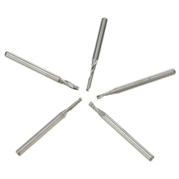 FENGGUIQU 1Set Cnc Milling Cutter Steel End Mill for Acrylic PVC and Density Board with Wear Resistant Finish