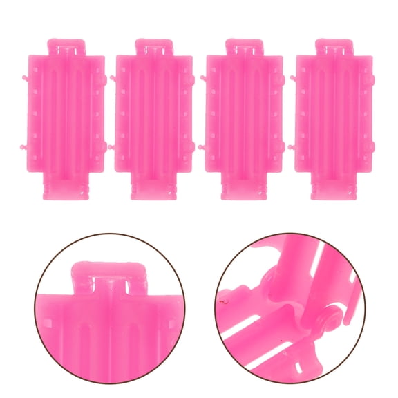 FENGGUIQU 1Set Rosy Hair Curlers Jumbo Hot Rollers Portable Perm Kit Effortless Wave Twisting Rods