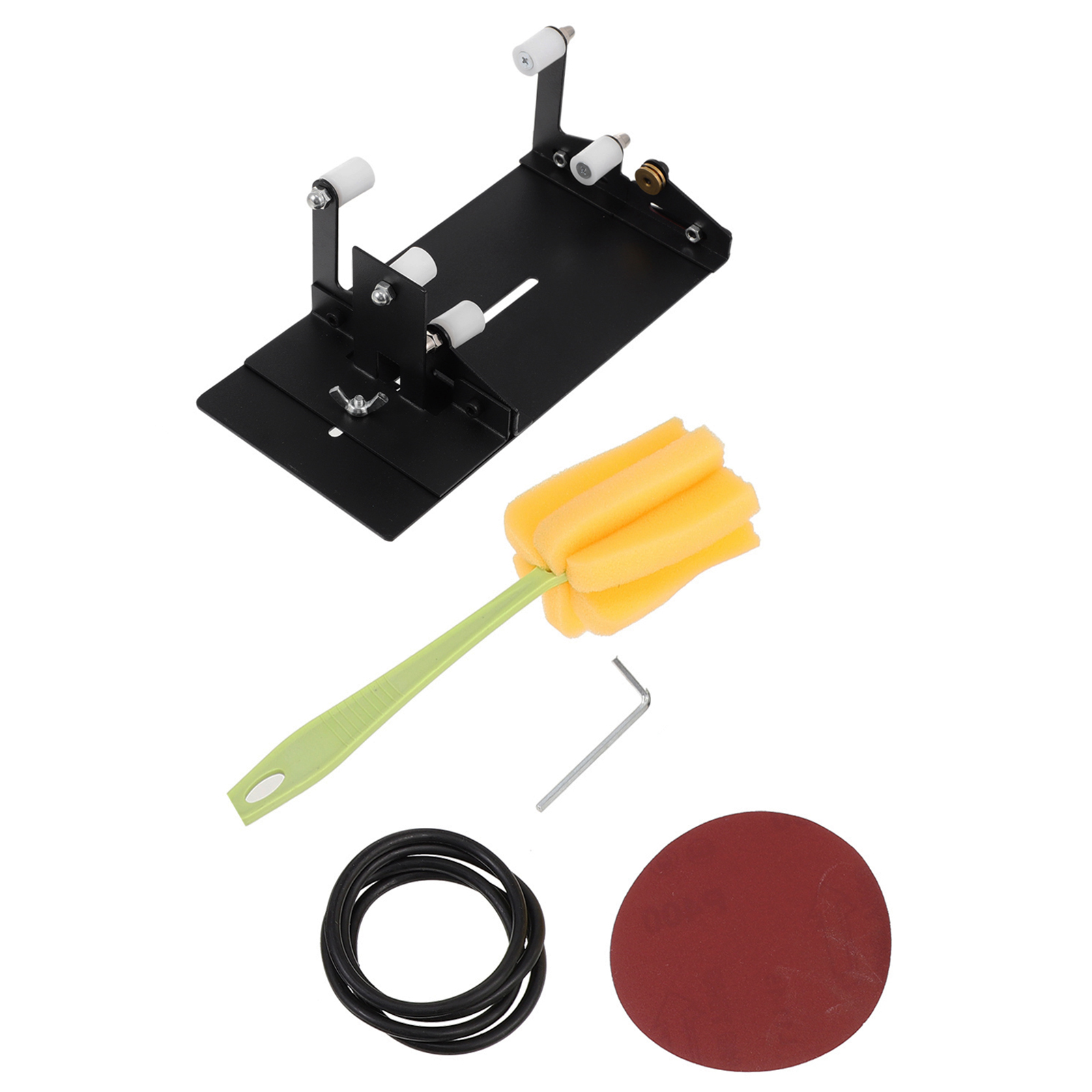 FENGGUIQU 1Set Glass Bottle Cutter Black Steel Rubber Adjustable for Wine Beer Bottle Cutting
