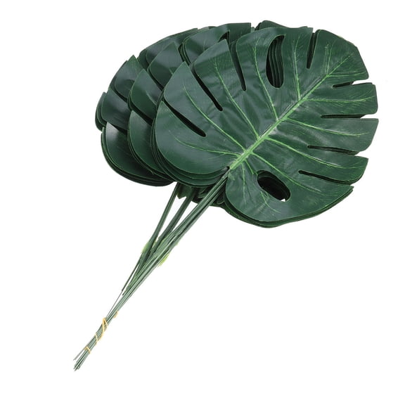 FENGGUIQU 20 Pcs Artificial Green Leaves for Floral Arrangements, Home Decor, Living Room Decoration Accessories
