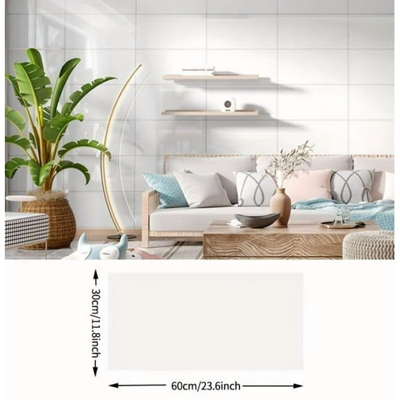 FENGGUIQU Self-Adhesive Wall Tile Stickers with XPE Foam Backing, 20 Sheets for Decoration