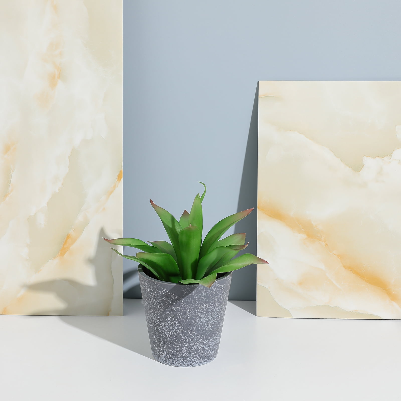 FENGGUIQU 20Pcs 23.58"x11.79" Wall Panels Self-Adhesive Waterproof Marble Pattern Wall Modern Stickers for Bathroom Kitchen Decor