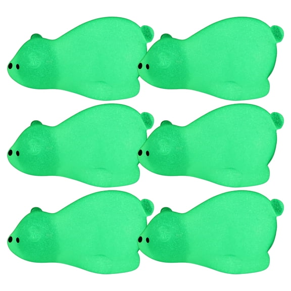 FENGGUIQU Resin Bear Figure Assorted Color Night Glow for Desktop and Garden