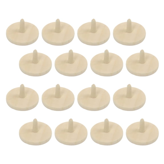 FENGGUIQU 20Pcs Golfs Positioning Tools Wooden Beige with Low Friction for Outdoor Golf Use