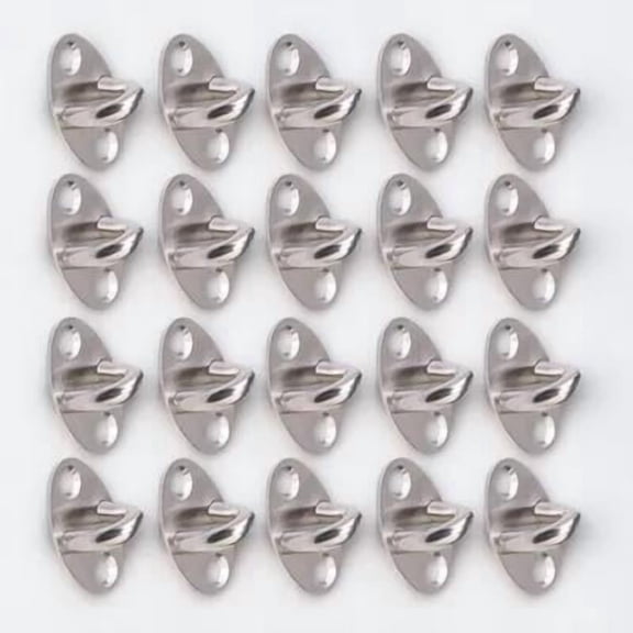 FENGGUIQU 20Pcs Stainless Steel Suspension Hook Strong Load-Bearing Wall Mount Hook