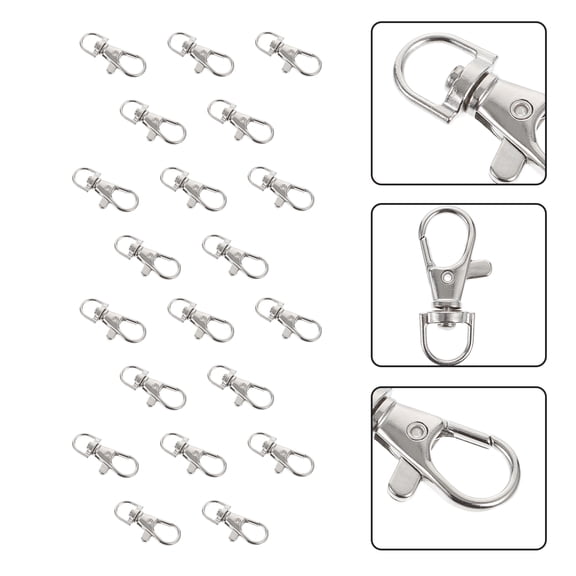FENGGUIQU 20-Pack Stainless Steel Cage Door Security Locks for Home and Pet Safety, and Easy to Install