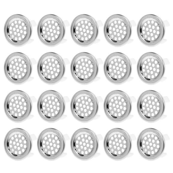 FENGGUIQU Basin Overflow Covers Stainless Steel for Bathroom and Kitchen 20Pcs