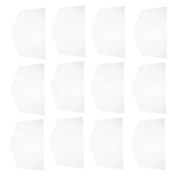 FENGGUIQU Transparent PVC Clothing Protective Cover for Home Use Easy to Suspend and Reuse 20Pcs