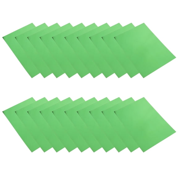 FENGGUIQU 20Sheets Green Shimmer Mirror Paper for Crafting and Decorative Scrapbook Uses