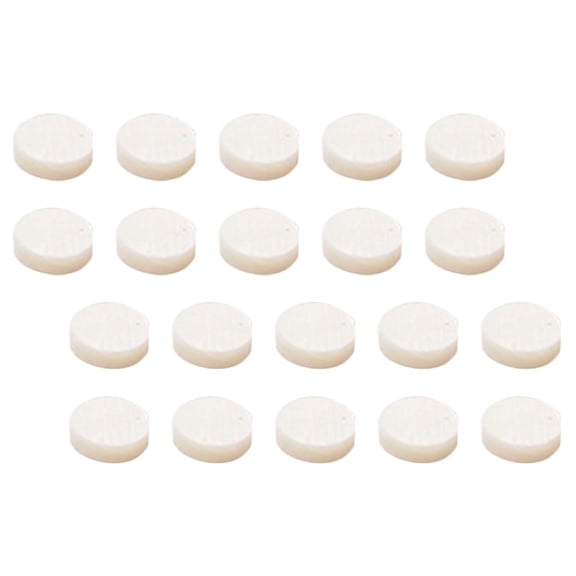 FENGGUIQU 20pcs Bass Fretboard Stickers White Shell Fret Markers for String Instrument Repair
