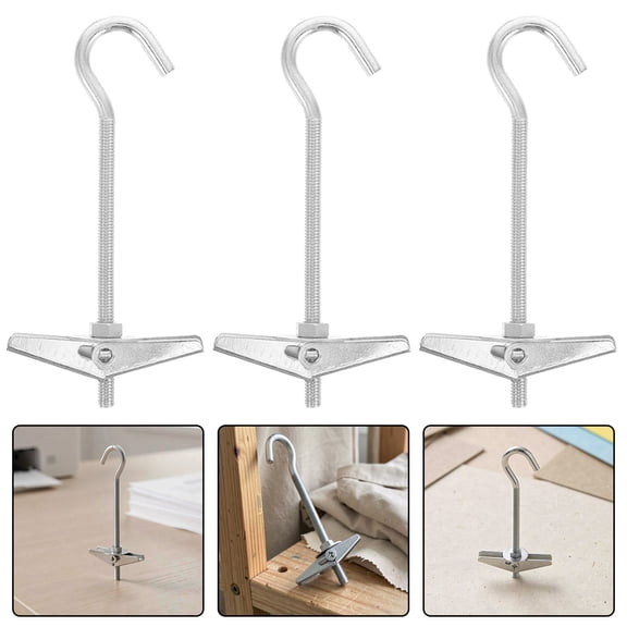 FENGGUIQU 20pcs Plasterboard M5 Spring Toggle Hook Bolt Hanger Ceiling Wall