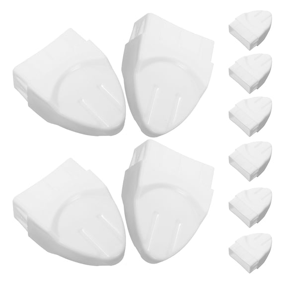 FENGGUIQU 20pcs White Pyramid Post Caps Waterproof Plastic for Railing Posts Multifunctional Outdoor Use 2.08x1.57 Inch