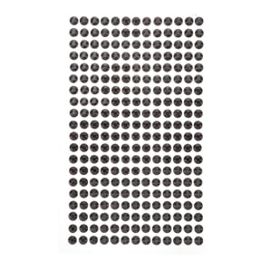 FENGGUIQU 234-Piece 5mm Black Acrylic Rhinestone Stickers, Self-Adhesive for Car, Bike, Craft, and Home Decoration Projects