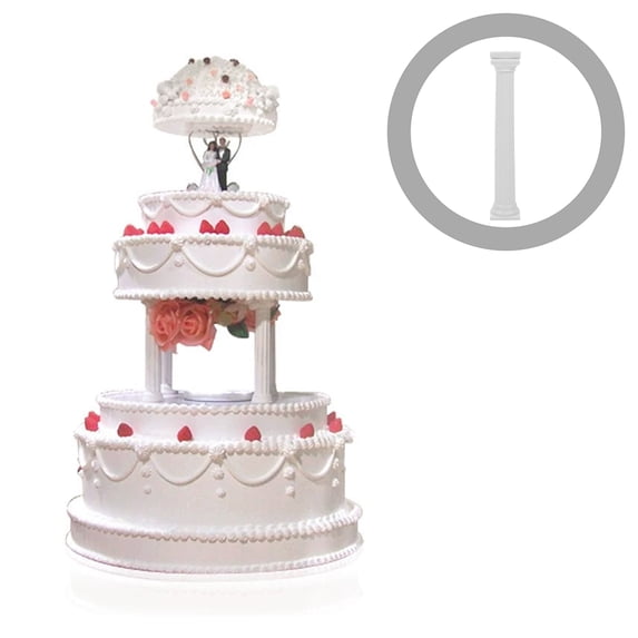 FENGGUIQU Roman Column Cake Stands Elegant Design Stable Support for Party