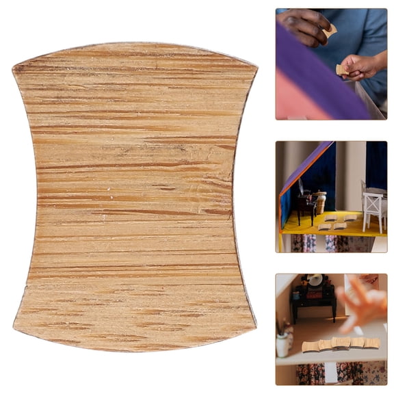 FENGGUIQU Mini Wooden Model House Flooring 24 Pieces Craft Kit for Home Decor and Hobby Projects