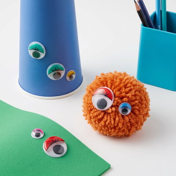 FENGGUIQU 250Pcs Moving Googly Eyes with Loose Pupils for Crafting and Scrapbooking Decor