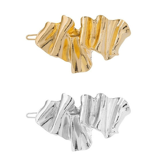 FENGGUIQU 2Pcs Assorted Color Hair Clips Alloy Hair Accessories for Teen Girls