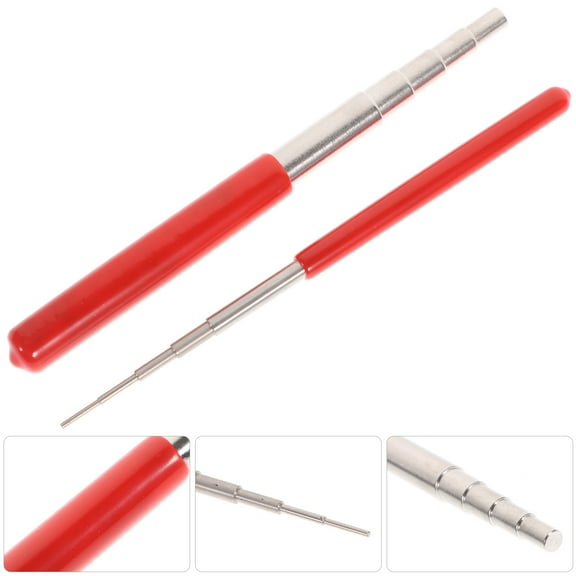 FENGGUIQU 2Pcs Assorted Color Wire Loop Mandrel Set for Jewelry Making with Durable Steel and Comfortable Grip