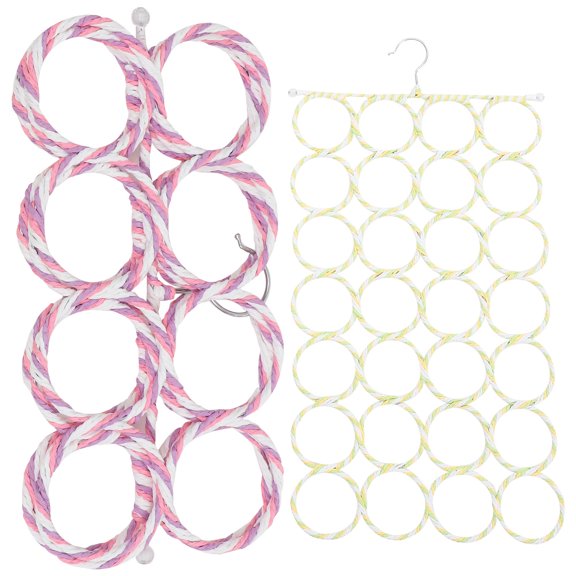 FENGGUIQU Parrot Climbing Net Assorted Color Paper Raffia Steel for Decor 2Pcs
