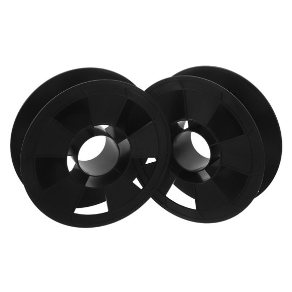 FENGGUIQU 2Pcs Black Plastic Cable Spool Organizer for 3D Printer Filament and Electronics Workstation