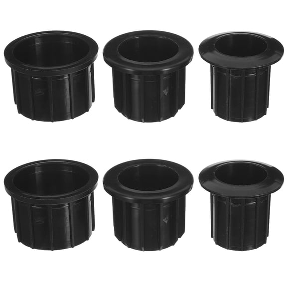 FENGGUIQU 2Pcs Black Umbrella Stand Hole Cover Caps for Patio Umbrella Repair Parts