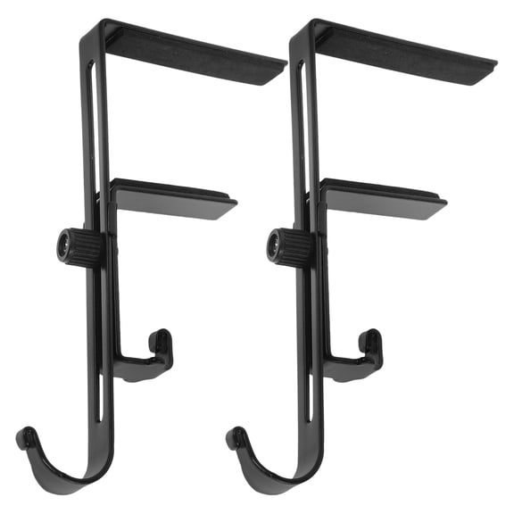FENGGUIQU 2Pcs Decorative Black Mantel Clips For Hanging Christmas Stockings During Christmas Holidays
