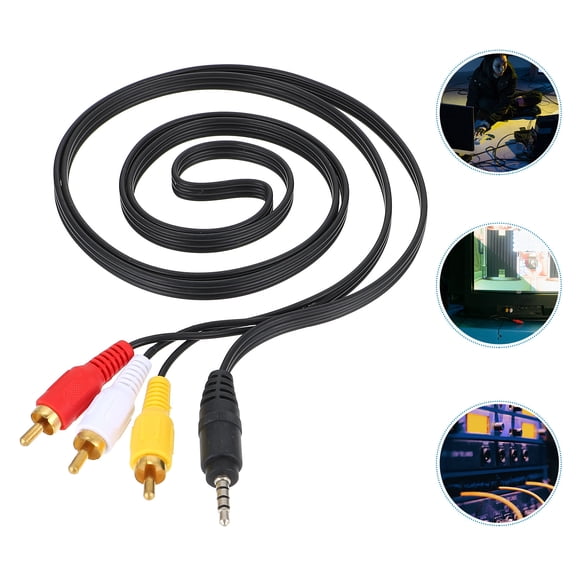 FENGGUIQU 2- .5mm to 3.5mm Audio Cable with PVC Jacket Aux Cord for Speaker, Car, Headphones, and Home Audio Setup