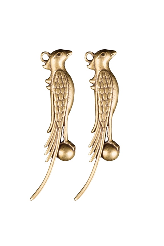2Pcs Golden Copper Keychain Pendant for Bag Car and Wall Hanging Decor