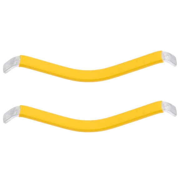 FENGGUIQU 2-Pack Guitar String Polishing Iron Tool for Luthiers, Yellow Guitar Maintenance Accessory