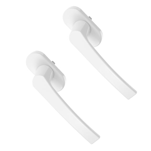 FENGGUIQU 2Pcs Heavy Duty Aluminum Window Handle Latch Replacement for Interior Casement Windows