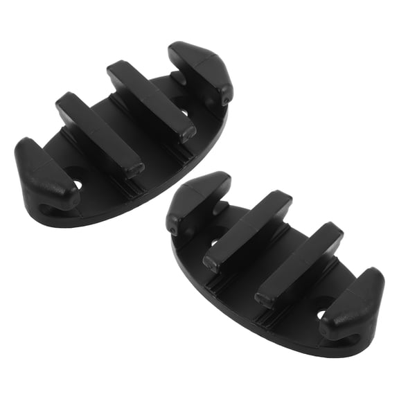 FENGGUIQU 2-Pack Kayak Track Cleats Black Nylon Clamp Boat Hardware for Secure and Rope Holding