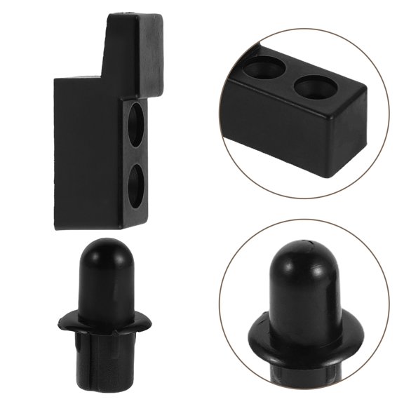 FENGGUIQU 2Pcs Piano Repair Hardware Black Door Latch Pin Compatible with Upright Piano Door Fixing
