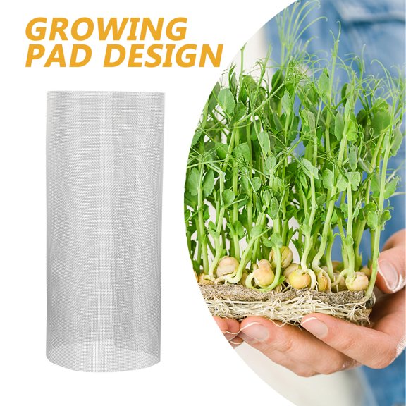 FENGGUIQU 2Pcs Plant Propagation Mesh Pad Black Reusable for Sprouting Trays and Microgreens