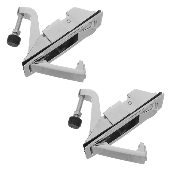 FENGGUIQU 2Pcs Plated Silver Compression Latch Lock Zinc Alloy Trigger Latch for Tool Box Cabinet