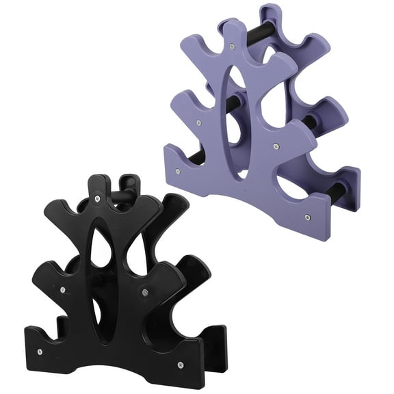 FENGGUIQU 2Pcs Practical Dumbbell Stand with Strong Bearing Capacity for Weight Organization