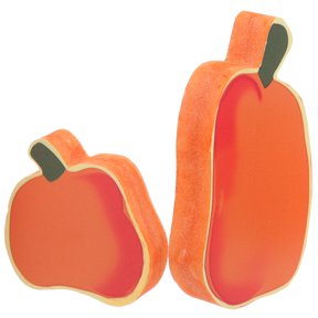 FENGGUIQU 2Pcs Pumpkin Figurine PVC DIY Craft Projects for Home Decoration