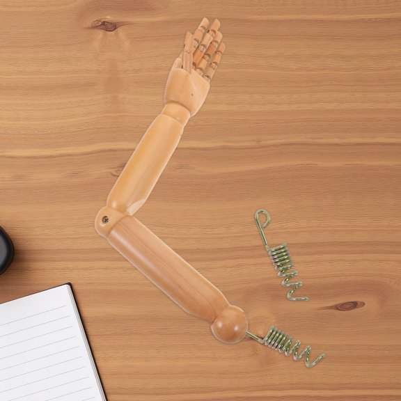 FENGGUIQU 2Pcs Reliable Metal Hook with Spring Connector for Mannequin Wrist Repair and Arm Adjustment