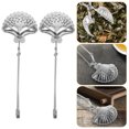 thumbnail image 1 of FENGGUIQU 2Pcs Stainless Steel Shell Shaped Tea Strainer Useful Filter for Home, 1 of 8