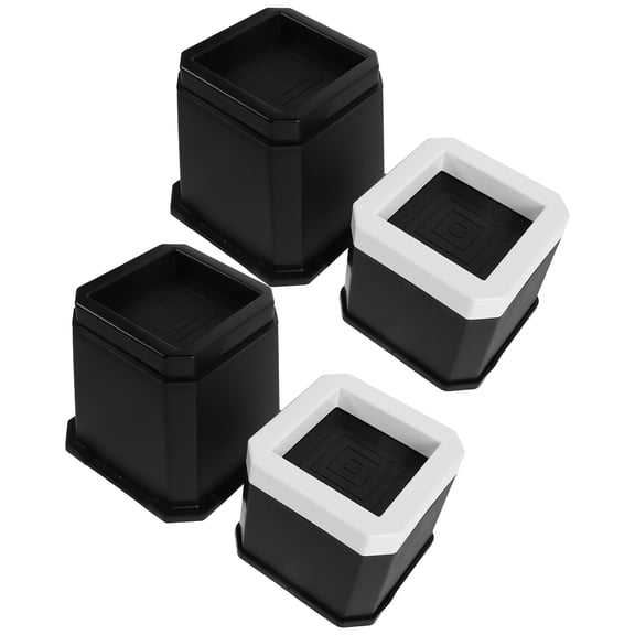 FENGGUIQU Adjustable Height Non- Treadmill Incline Riser Blocks Black 2 Pieces