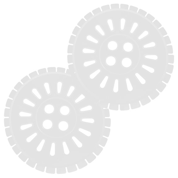 FENGGUIQU 2Pcs Universal Spinner Cap for Washing Machine White Replacement Part with Easy Installation Features