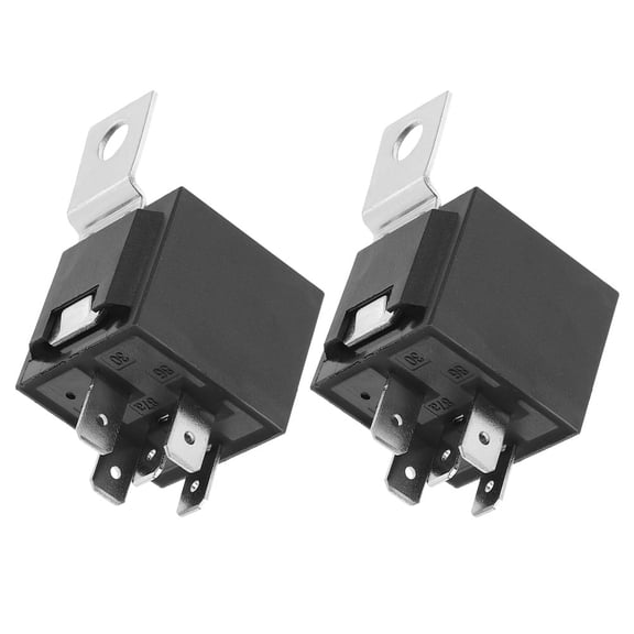 FENGGUIQU 2Pcs Waterproof Automotive Relay for Car Reliable 24 Volt 40 Amp Starter Replacement