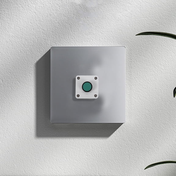 FENGGUIQU 2pcs Green Emergency Stop Button Switch for Elevator Pit Platform