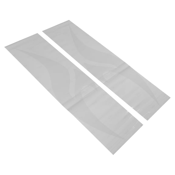 FENGGUIQU 2Pcs White PVC Car Side Graphics Decals with Easy Apply Racing Stripe Design