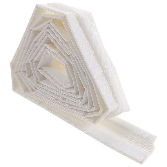 FENGGUIQU 2Pcs White Door Insulation Weather p with Tear Resistant Pe Cover for Door Frame