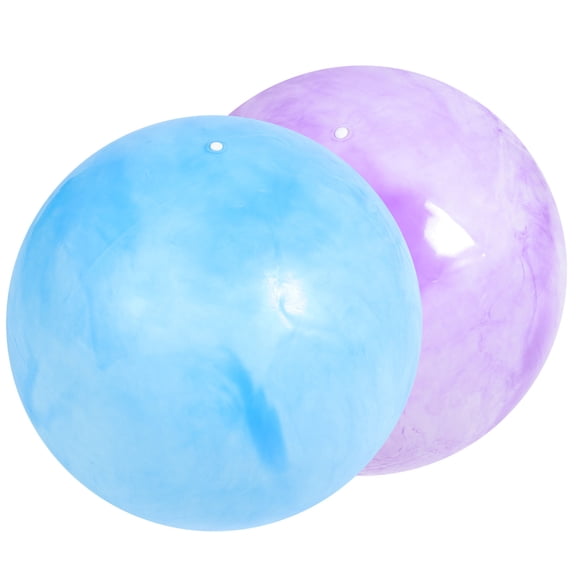 FENGGUIQU 2Sets Durable Marbleized Pilates Ball for Home Gym and Muscle Strengthening